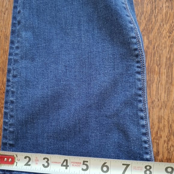 American Eagle Jeans Womens 4 Dark Blue Denim Pants AE Artist Flare Boot Stretch - Picture 14 of 16